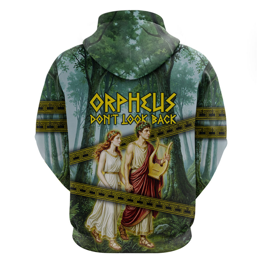 Orpheus And Eurydice Greek Mythology Lyre Hoodie Vintage Ancient Greek Meander Classical Statue