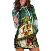 Orpheus And Eurydice Greek Mythology Lyre Hoodie Dress Vintage Ancient Greek Meander Classical Statue