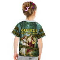 Orpheus And Eurydice Greek Mythology Lyre Kid T Shirt Vintage Ancient Greek Meander Classical Statue