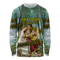 Orpheus And Eurydice Greek Mythology Lyre Long Sleeve Shirt Vintage Ancient Greek Meander Classical Statue