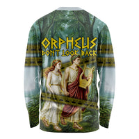 Orpheus And Eurydice Greek Mythology Lyre Long Sleeve Shirt Vintage Ancient Greek Meander Classical Statue