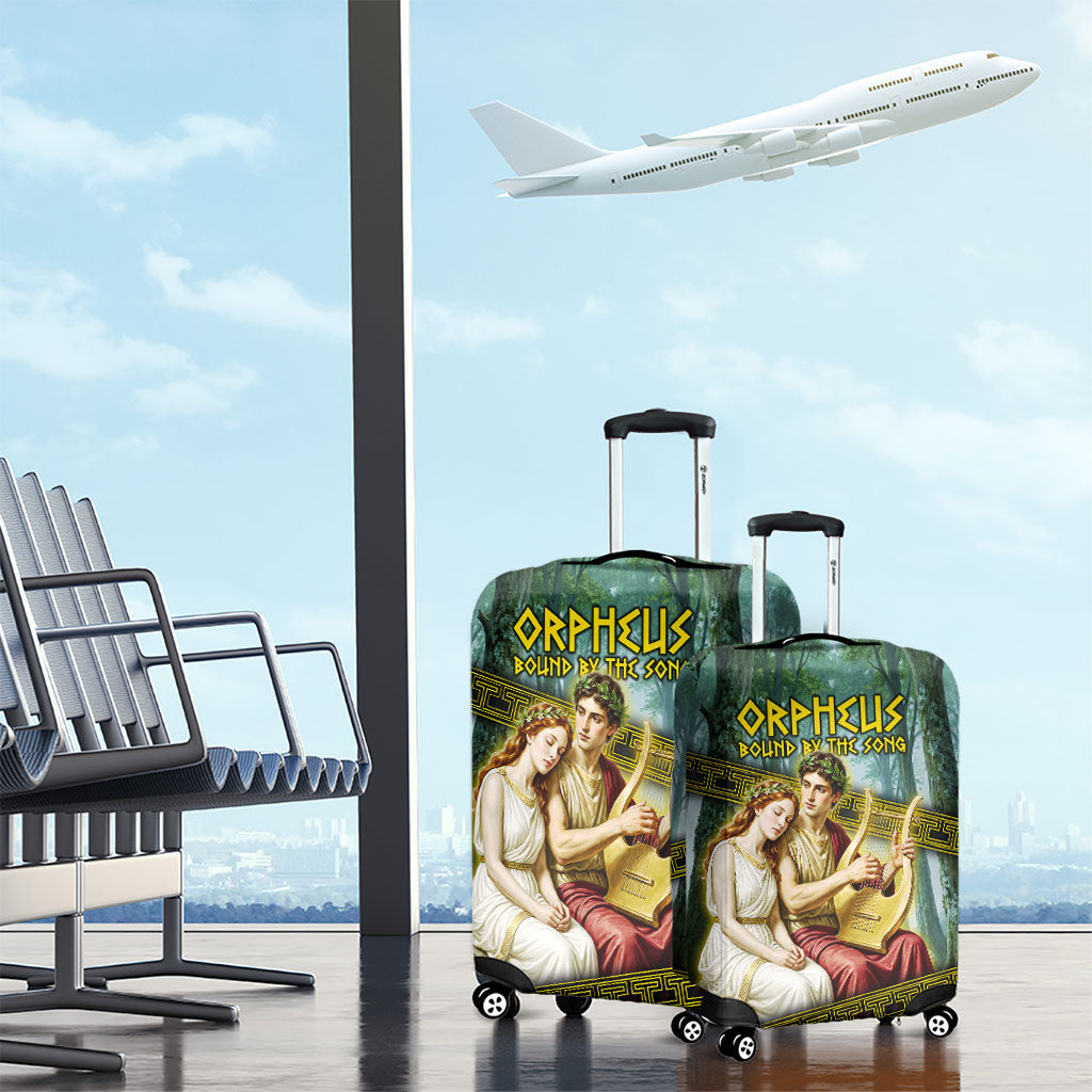 Orpheus And Eurydice Greek Mythology Lyre Luggage Cover Vintage Ancient Greek Meander Classical Statue