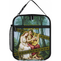 Orpheus And Eurydice Greek Mythology Lyre Lunch Bag Vintage Ancient Greek Meander Classical Statue