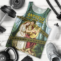 Orpheus And Eurydice Greek Mythology Lyre Men Tank Top Vintage Ancient Greek Meander Classical Statue