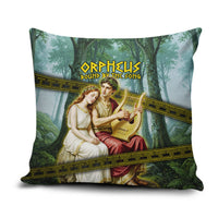 Orpheus And Eurydice Greek Mythology Lyre Pillow Cover Vintage Ancient Greek Meander Classical Statue