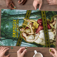 Orpheus And Eurydice Greek Mythology Lyre Puzzle Vintage Ancient Greek Meander Classical Statue
