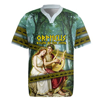 Orpheus And Eurydice Greek Mythology Lyre Rugby Jersey Vintage Ancient Greek Meander Classical Statue