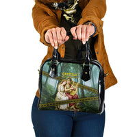 Orpheus And Eurydice Greek Mythology Lyre Shoulder Handbag Vintage Ancient Greek Meander Classical Statue
