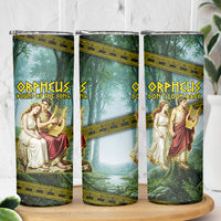 Orpheus And Eurydice Greek Mythology Lyre Skinny Tumbler Vintage Ancient Greek Meander Classical Statue