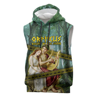 Orpheus And Eurydice Greek Mythology Lyre Sleeveless Hoodie Vintage Ancient Greek Meander Classical Statue