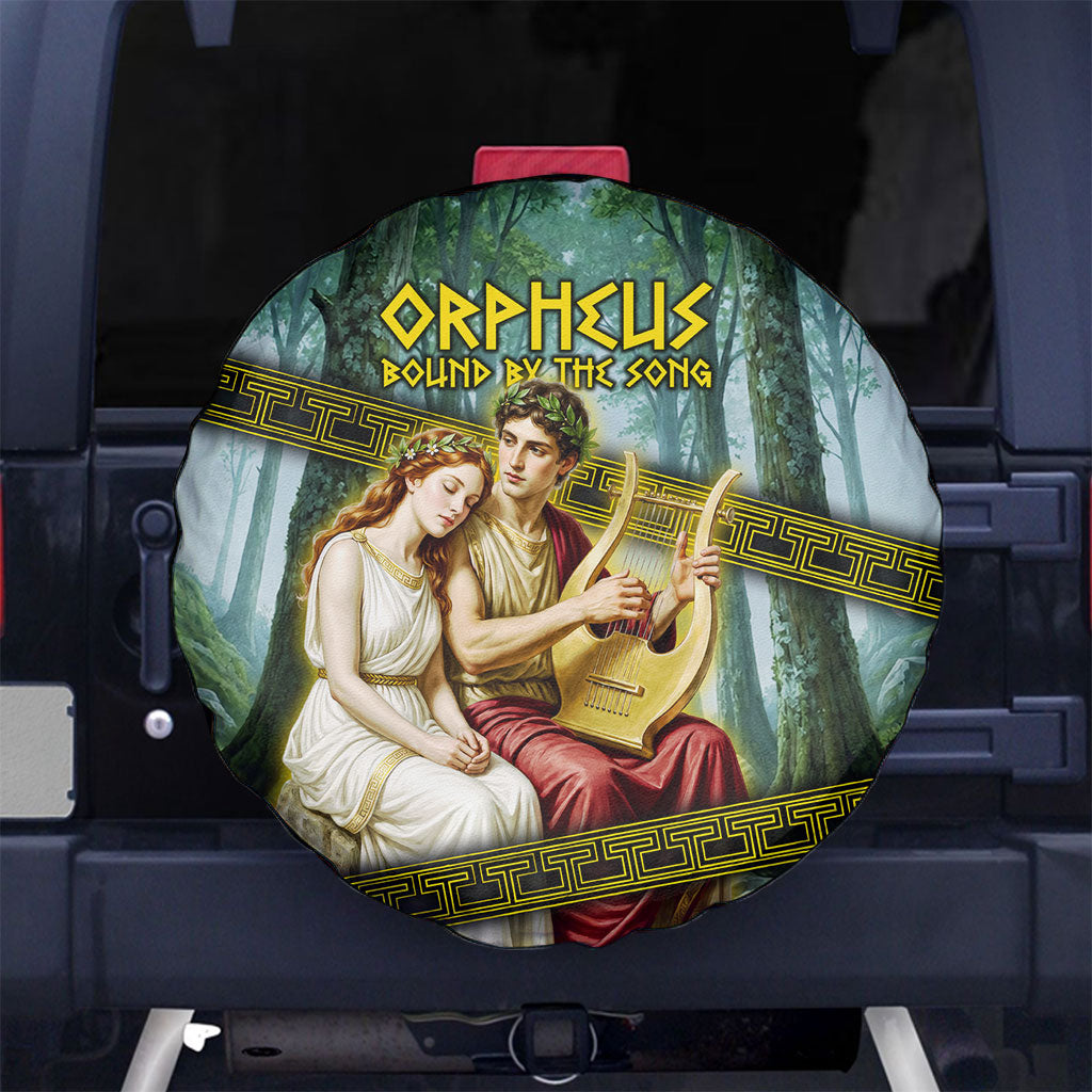 Orpheus And Eurydice Greek Mythology Lyre Spare Tire Cover Vintage Ancient Greek Meander Classical Statue