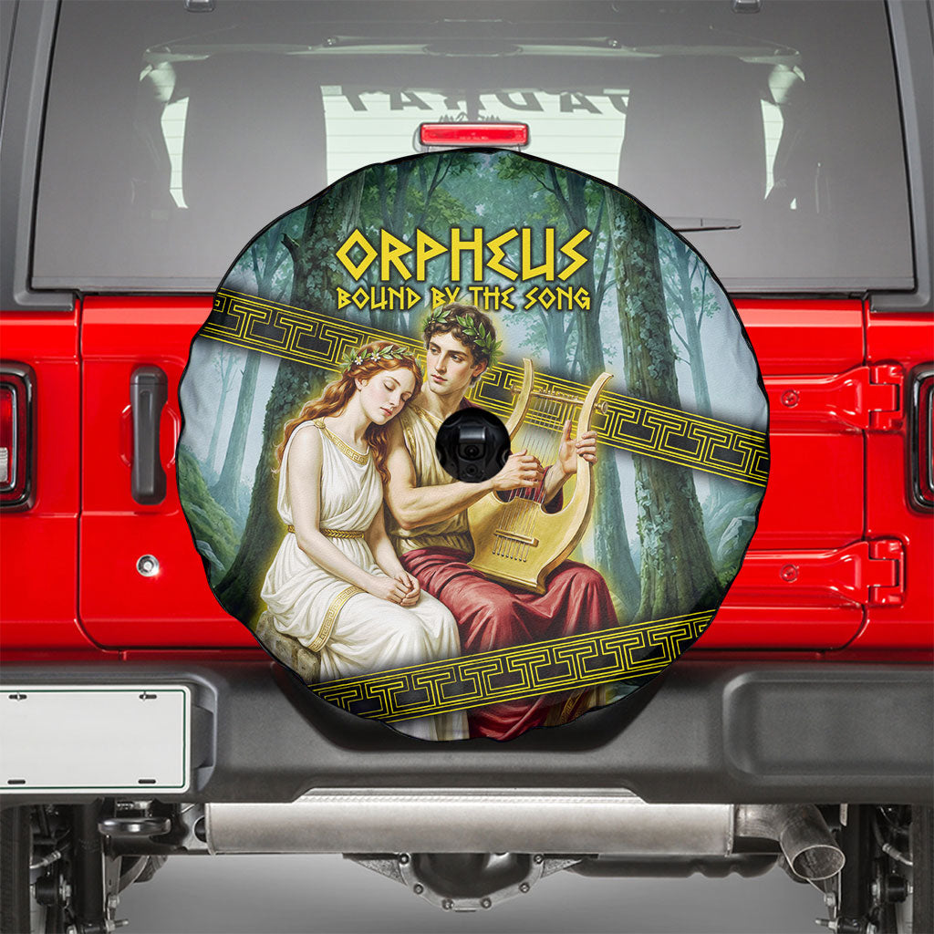 Orpheus And Eurydice Greek Mythology Lyre Spare Tire Cover Vintage Ancient Greek Meander Classical Statue