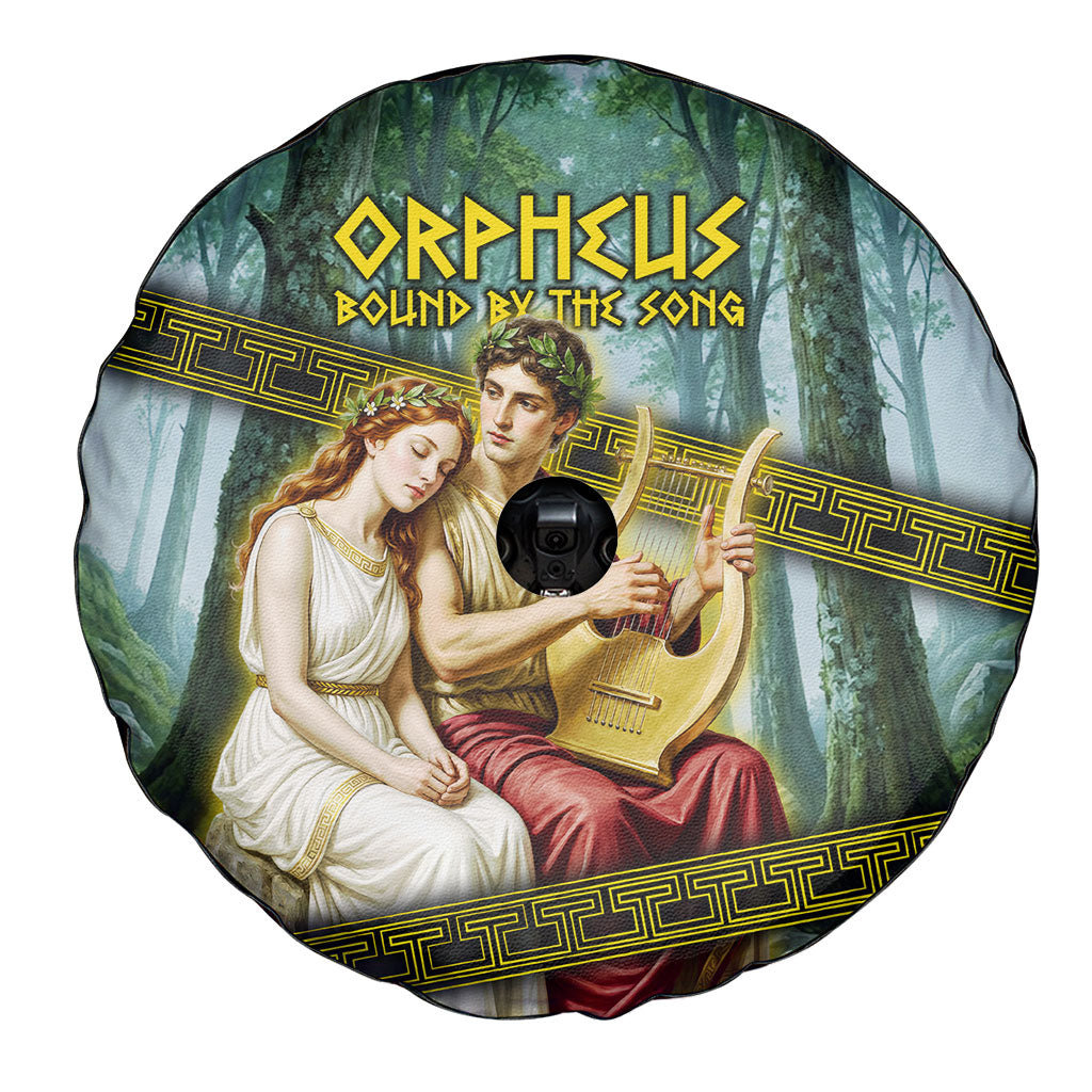 Orpheus And Eurydice Greek Mythology Lyre Spare Tire Cover Vintage Ancient Greek Meander Classical Statue