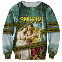 Orpheus And Eurydice Greek Mythology Lyre Sweatshirt Vintage Ancient Greek Meander Classical Statue