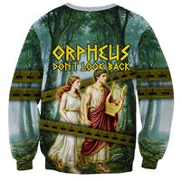 Orpheus And Eurydice Greek Mythology Lyre Sweatshirt Vintage Ancient Greek Meander Classical Statue