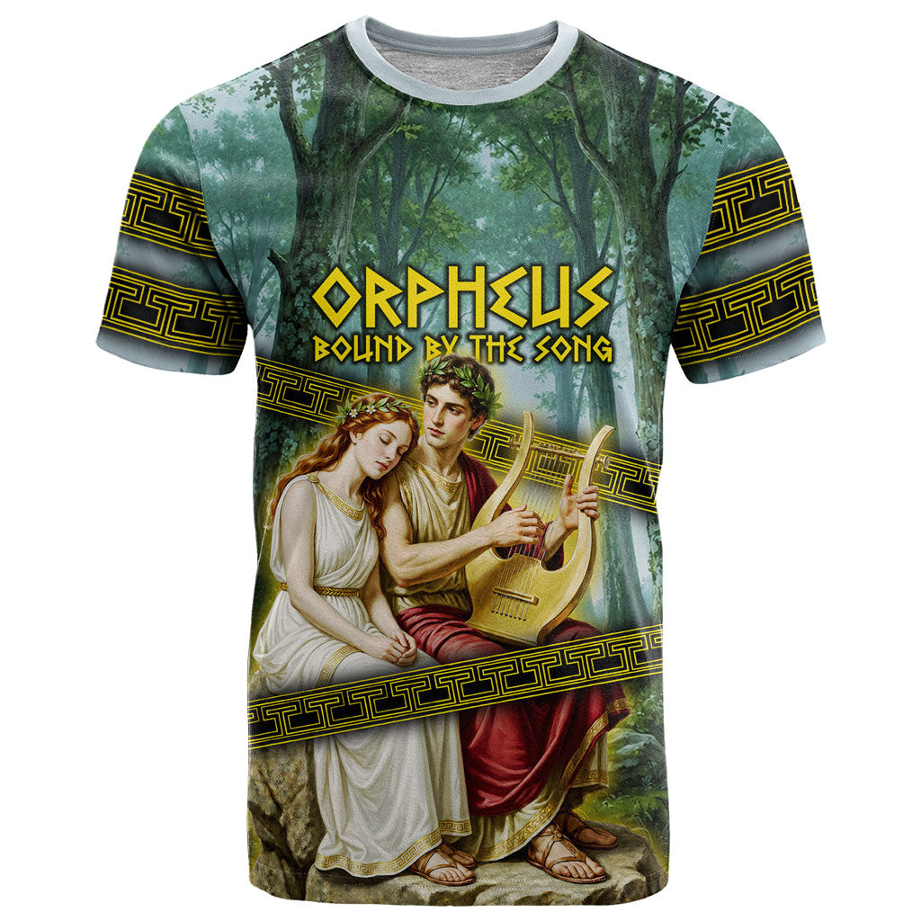 Orpheus And Eurydice Greek Mythology Lyre T Shirt Vintage Ancient Greek Meander Classical Statue