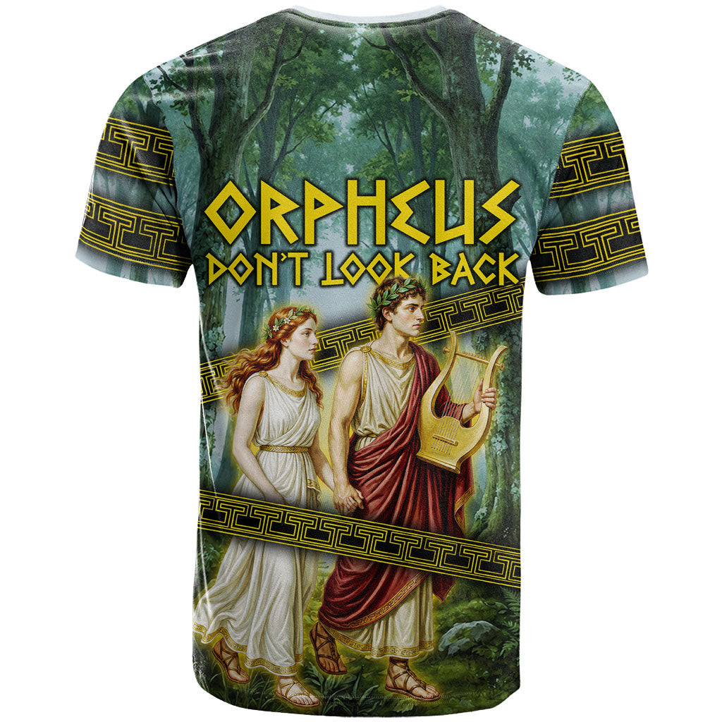 Orpheus And Eurydice Greek Mythology Lyre T Shirt Vintage Ancient Greek Meander Classical Statue