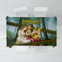 Orpheus And Eurydice Greek Mythology Lyre Tablecloth Vintage Ancient Greek Meander Classical Statue