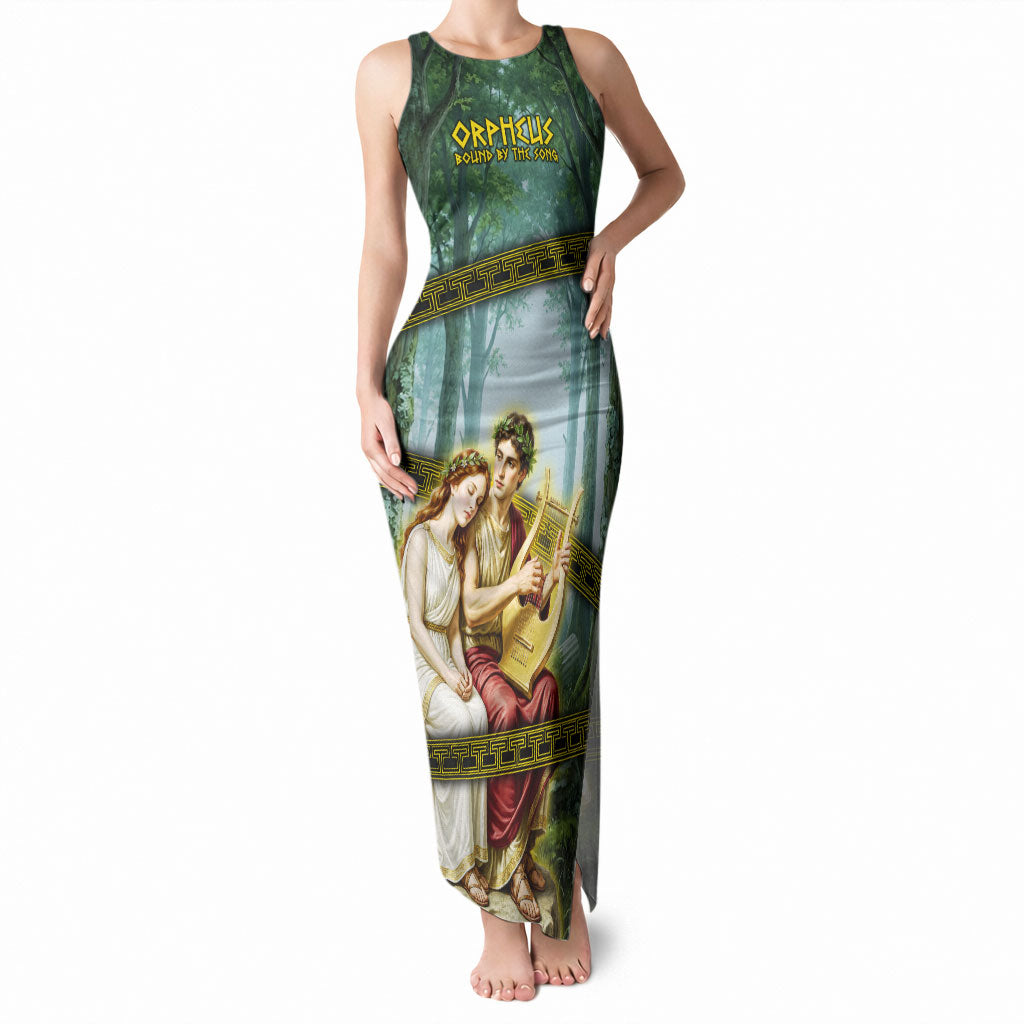 Orpheus And Eurydice Greek Mythology Lyre Tank Maxi Dress Vintage Ancient Greek Meander Classical Statue