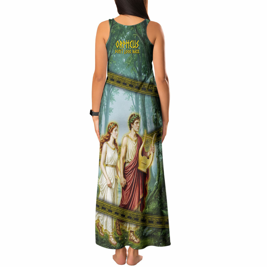 Orpheus And Eurydice Greek Mythology Lyre Tank Maxi Dress Vintage Ancient Greek Meander Classical Statue