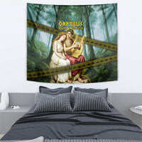 Orpheus And Eurydice Greek Mythology Lyre Tapestry Vintage Ancient Greek Meander Classical Statue