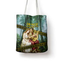 Orpheus And Eurydice Greek Mythology Lyre Tote Bag Vintage Ancient Greek Meander Classical Statue