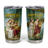 Orpheus And Eurydice Greek Mythology Lyre Tumbler Cup Vintage Ancient Greek Meander Classical Statue