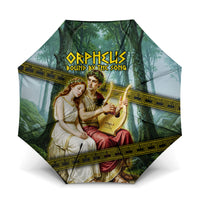 Orpheus And Eurydice Greek Mythology Lyre Umbrella Vintage Ancient Greek Meander Classical Statue
