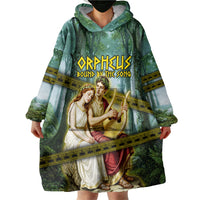 Orpheus And Eurydice Greek Mythology Lyre Wearable Blanket Hoodie Vintage Ancient Greek Meander Classical Statue
