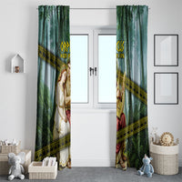 Orpheus And Eurydice Greek Mythology Lyre Window Curtain Vintage Ancient Greek Meander Classical Statue