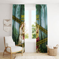 Orpheus And Eurydice Greek Mythology Lyre Window Curtain Vintage Ancient Greek Meander Classical Statue