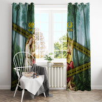 Orpheus And Eurydice Greek Mythology Lyre Window Curtain Vintage Ancient Greek Meander Classical Statue