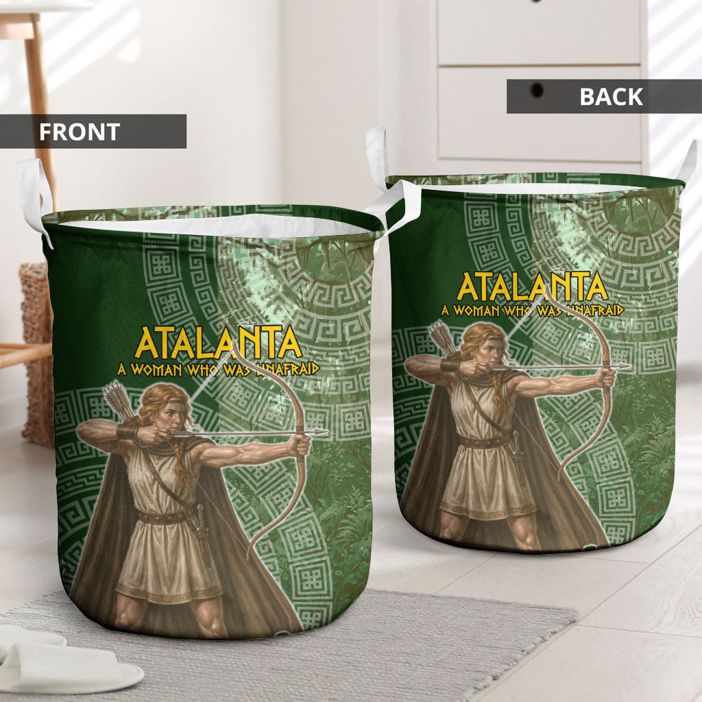 Atalanta Greek Mythology Huntress Archer Laundry Basket Ancient Greek Meander Pattern