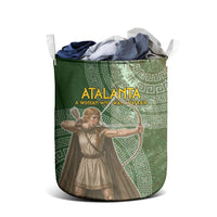 Atalanta Greek Mythology Huntress Archer Laundry Basket Ancient Greek Meander Pattern