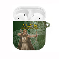 Atalanta Greek Mythology Huntress Archer AirPods Case Ancient Greek Meander Pattern
