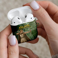 Atalanta Greek Mythology Huntress Archer AirPods Case Ancient Greek Meander Pattern