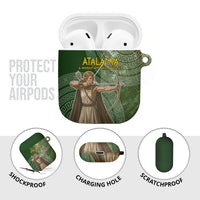Atalanta Greek Mythology Huntress Archer AirPods Case Ancient Greek Meander Pattern
