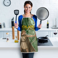 Atalanta Greek Mythology Huntress Archer Apron Ancient Greek Meander Pattern