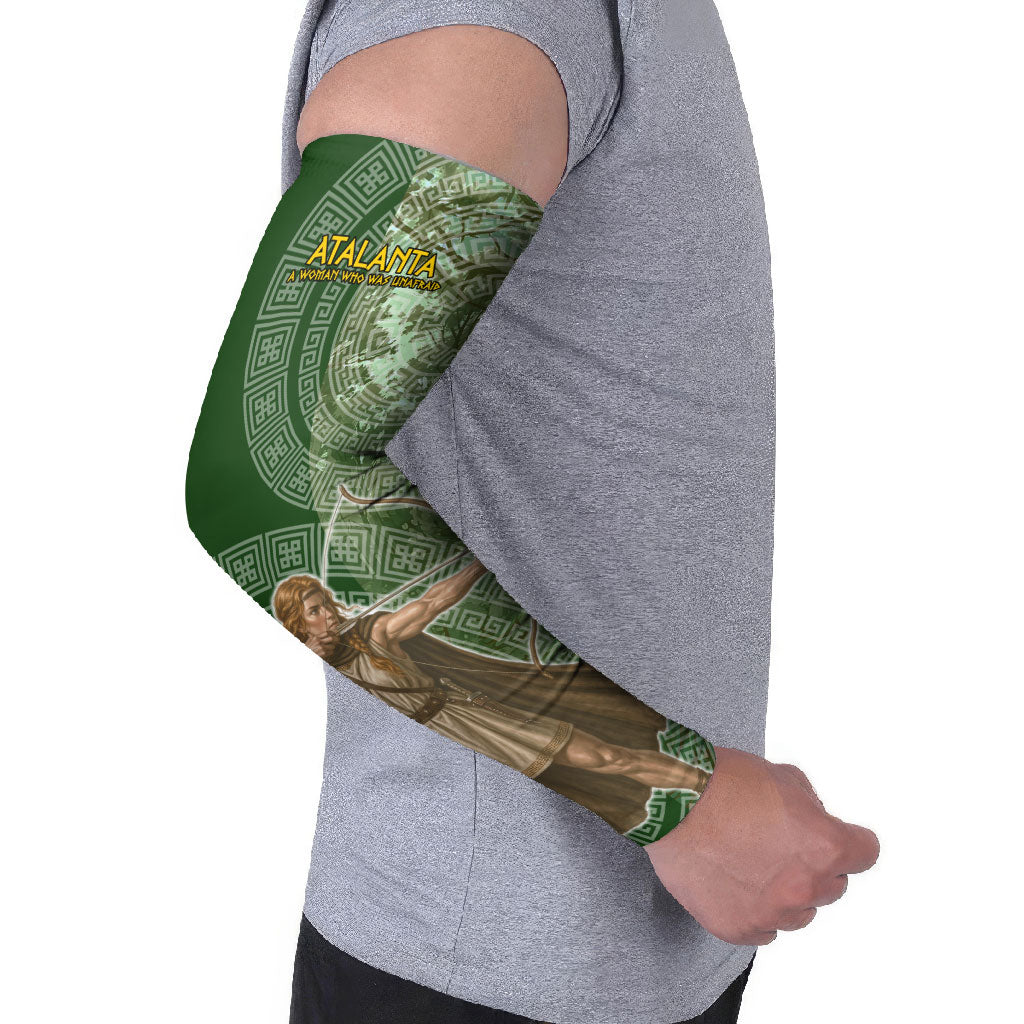 Atalanta Greek Mythology Huntress Archer Arm Sleeves Ancient Greek Meander Pattern
