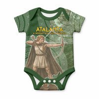 Atalanta Greek Mythology Huntress Archer Baby Onesie Ancient Greek Meander Pattern