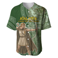 Atalanta Greek Mythology Huntress Archer Baseball Jersey Ancient Greek Meander Pattern
