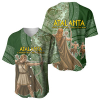 Atalanta Greek Mythology Huntress Archer Baseball Jersey Ancient Greek Meander Pattern