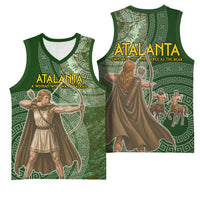Atalanta Greek Mythology Huntress Archer Basketball Jersey Ancient Greek Meander Pattern