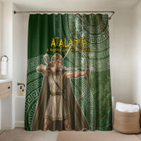 Atalanta Greek Mythology Huntress Archer Bathroom Set Ancient Greek Meander Pattern