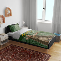 Atalanta Greek Mythology Huntress Archer Bedding Set Ancient Greek Meander Pattern