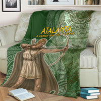 Atalanta Greek Mythology Huntress Archer Blanket Ancient Greek Meander Pattern