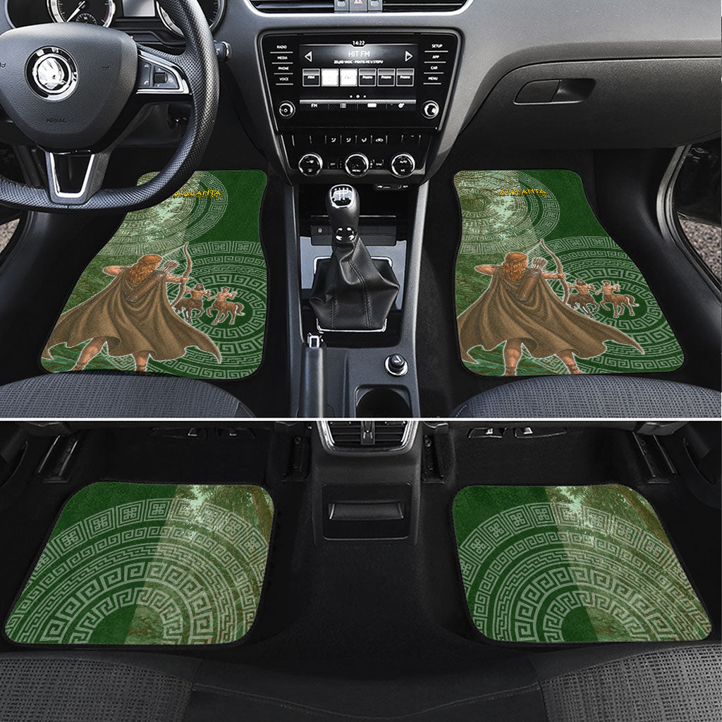 Atalanta Greek Mythology Huntress Archer Car Mats Ancient Greek Meander Pattern