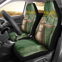 Atalanta Greek Mythology Huntress Archer Car Seat Cover Ancient Greek Meander Pattern