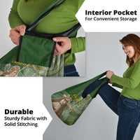 Atalanta Greek Mythology Huntress Archer Grocery Bag Ancient Greek Meander Pattern