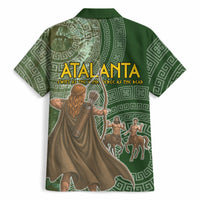 Atalanta Greek Mythology Huntress Archer Hawaiian Shirt Ancient Greek Meander Pattern